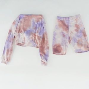 NWT Fashion Nova Tie Dye Active Outfit